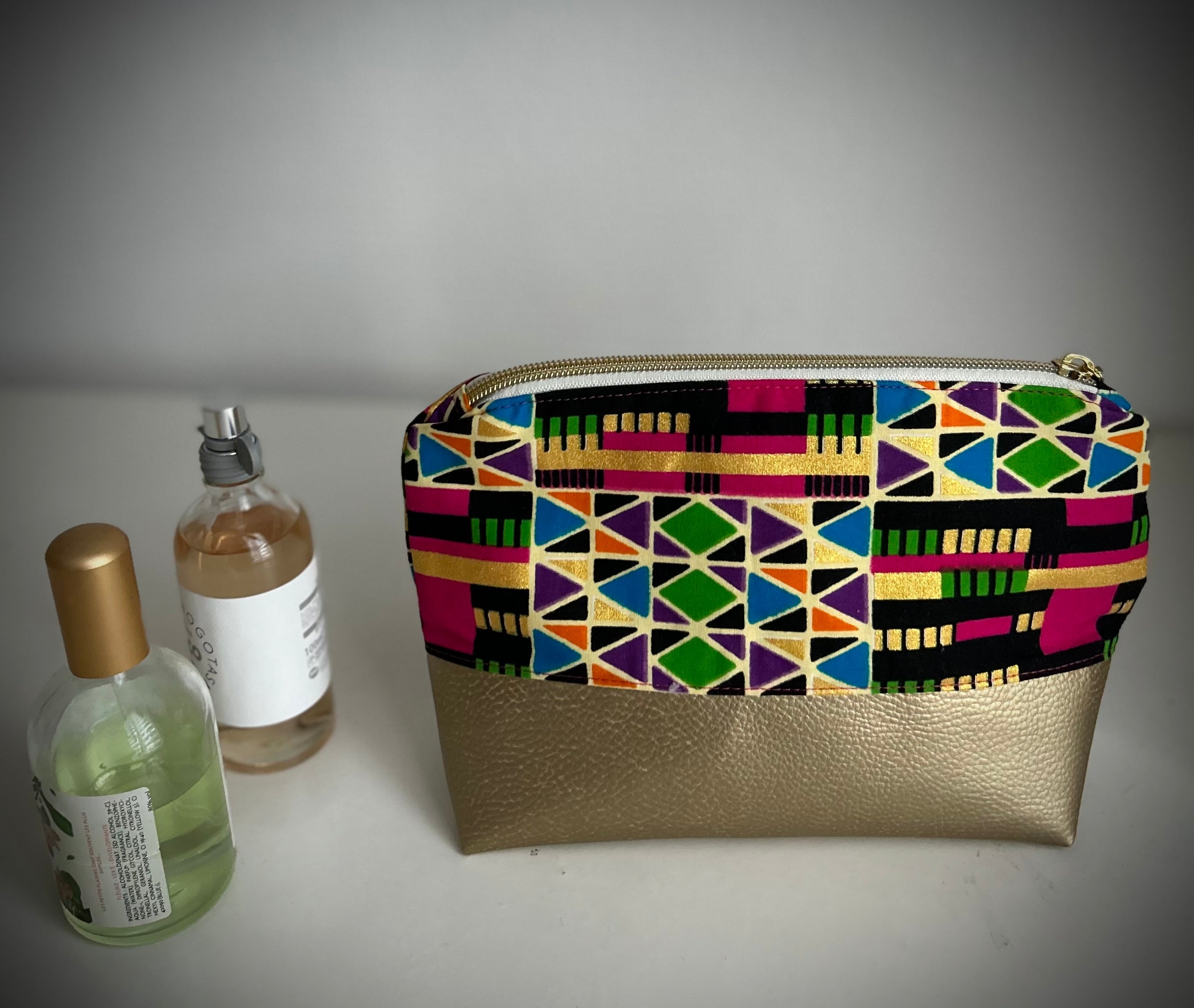 ELAMOR - Trousse à maquillage Wax et simili Or fabriquée en Gironde - France